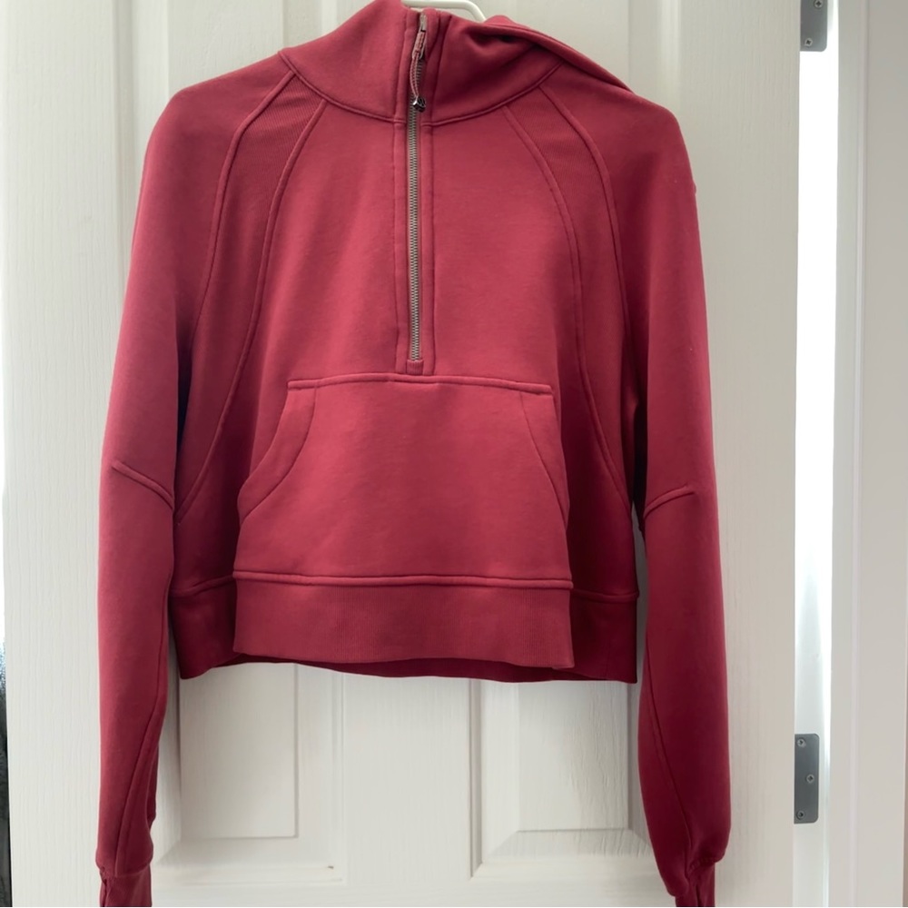 Lululemon Mulled Wine Scuba 1/2 zip (xs/s)